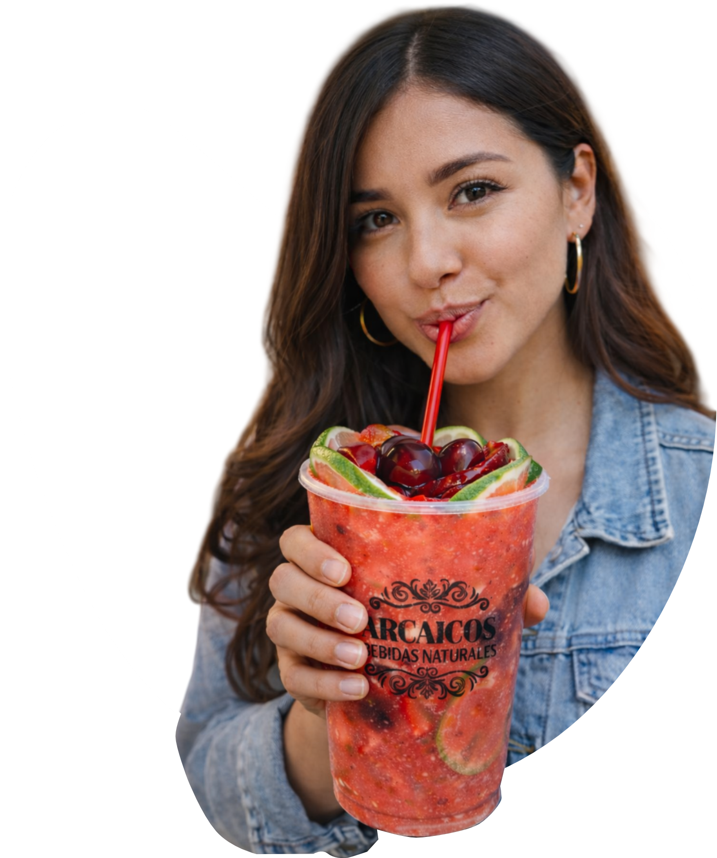 Cliente tomando un batido Arcaicos